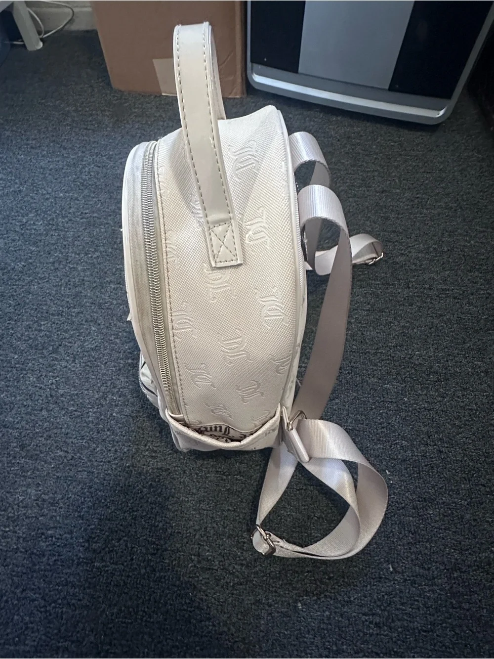 Juicy Couture Cream Mini Logo Backpack